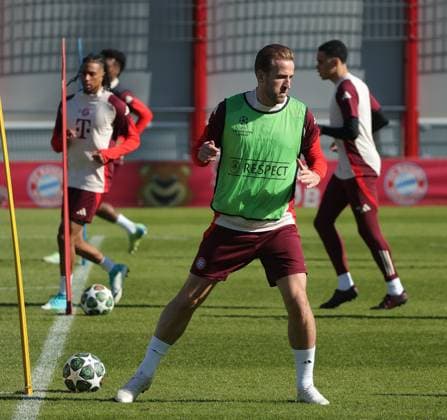 04.03.2025, Champions League, FC Bayern Muenchen Abschlusstraining, Fussball, im Bild: Harry Kane (FC Bayern Muenchen)