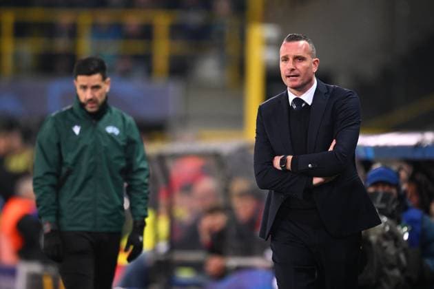 Club Brugge v Aston Villa - UEFA Champions League BRUGGE, BELGIUM - MARCH 04 : Hayen Nicky head coach of Club Brugge in action during the UEFA Champions League 2024 25 round of 16 match first round between Club Brugge and Aston Villa on March 4, 2025 in Brugge, Belgium, 04 03 2025 Brugge Belgium  Copyright: xTomasxSiskx