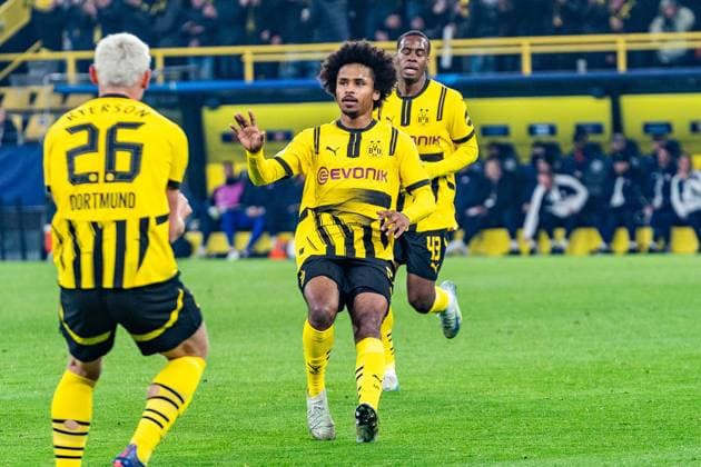 04.03.2025, Borussia Dortmund vs. OSC Lille, UEFA Champions League, Achtelfinale-Hinspiel Tor zum 1:0 durch Karim Adeyemi (Borussia Dortmund, 27) Copyright: xBahhoxKarax