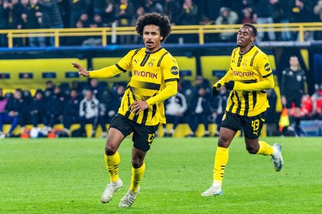 04.03.2025, Borussia Dortmund vs. OSC Lille, UEFA Champions League, Achtelfinale-Hinspiel Tor zum 1:0 durch Karim Adeyemi (Borussia Dortmund, 27) Copyright: xBahhoxKarax