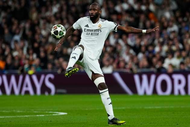 Real Madrid vs Atletico de Madrid Antonio Rudiger of Real Madrid CF during Real Madrid vs Atletico de Madrid at Santiago Bernabeu Stadium on March 4th 2025  Copyright: xSenis-Cebolla ALFAQUIx