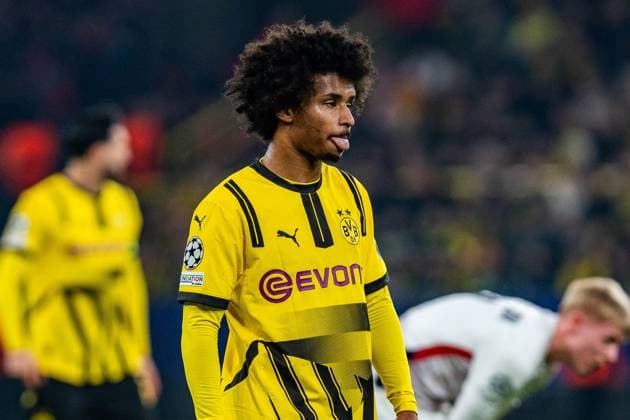 04.03.2025, Borussia Dortmund vs. OSC Lille, UEFA Champions League, Achtelfinale-Hinspiel Karim Adeyemi (Borussia Dortmund, 27) Copyright: xBahhoxKarax