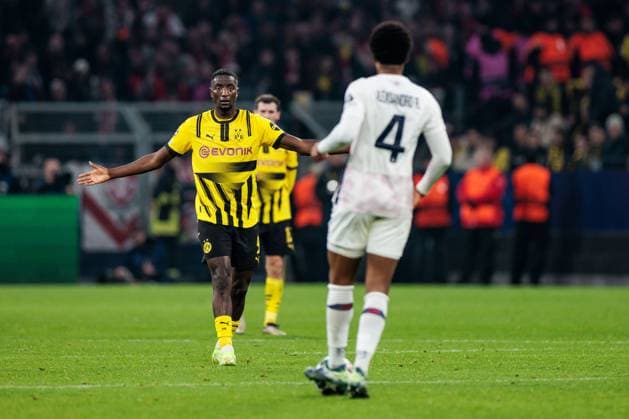 UEFA Champions League, Borussia Dortmund - LOSC Lille; 04.03.2025 Serhou Guirassy (Borussia Dortmund, 9) verteidigt UEFA Champions League Achtelfinale Hinspiel, Borussia Dortmund - LOSC Lille; Dortmund, SIGNAL IDUNA PARK am 04.03.2025 Copyright: xBEAUTIFULxSPORTS Wunderlx