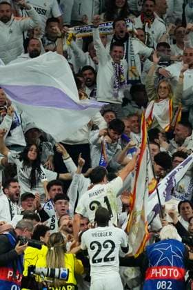 Real Madrid C.F. v Atletico de Madrid - UEFA Champions League 2024 25 Round of 16 First Leg Brahim Diaz attacking midfield of Real Madrid and Spain celebrates after scoring his sides first goal during the UEFA Champions League 2024 25 UEFA Champions League 2024 25 Round of 16 first leg match between Real Madrid C.F. and Atletico de Madrid at Estadio Santiago Bernabeu on March 4, 2025 in Madrid, Spain. Madrid Spain  Copyright: xJosexBretonx originalFilename:bretonhernandez-realmadr250304_npmdX.jpg