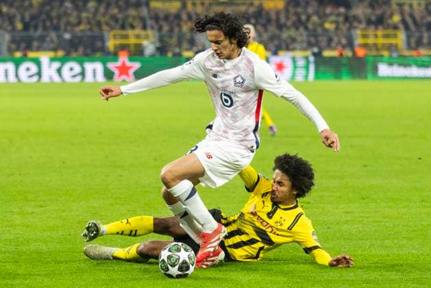 UEFA Champions League, Borussia Dortmund - LOSC Lille; 04.03.2025 Karim Adeyemi (Borussia Dortmund, 27), Ayyoub Bouaddi (LOSC Lille, 32). UEFA Champions League, Borussia Dortmund - LOSC Lille, Hinspiel Achtelfinale, am 04.03.2025, Signal-Iduna Park, Dortmund Copyright: xBEAUTIFULxSPORTS Meuselx