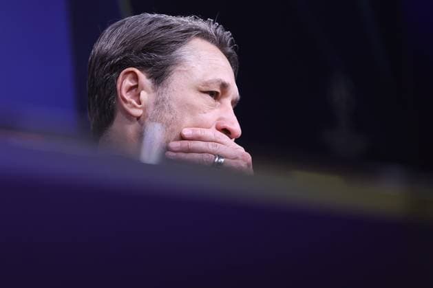 04.03.2025, Fußball, UEFA Champions League, Borussia Dortmund - OSC Lille, Signal Iduna Park, Runde der 16, Saison 2024 2025: Trainer Niko Kovac (Cheftrainer BVB) bei der Pressekonferenz nach dem Spiel Nordrhein-Westfalen Deutschland
