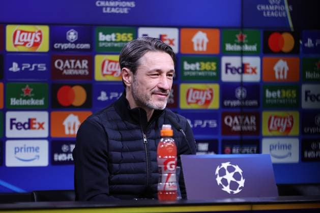 04.03.2025, Fußball, UEFA Champions League, Borussia Dortmund - OSC Lille, Signal Iduna Park, Runde der 16, Saison 2024 2025: Trainer Niko Kovac (Cheftrainer BVB) bei der Pressekonferenz nach dem Spiel Nordrhein-Westfalen Deutschland