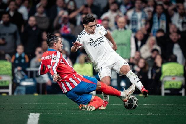 Real Madrid CF v Atletico de Madrid - UEFA Champions League MADRID, SPAIN, MARCH 4: Brahim Diaz of Real Madrid CF during the 1st leg UEFA Champions League round of 16 between Real Madrid CF and Atletico de Madrid at Estadio Santiago Bernabeu on March 4, 2025 in Madrid, Spain. Madrid Estadio Santiago Bernabeu Madrid Spain Copyright: xAlexxPerezx RealMadridAtleticoUCL4March371