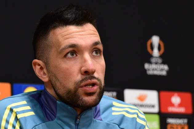 AMSTERDAM - Ajax coach Francesco Farioli during a press conference, PK, Pressekonferenz ahead of the Europa League last 16 match, against Eintracht Frankfurt. ANP OLAF CRACK xVIxANPxSportx xxANPxIVx 521623583 originalFilename: 521623583.jpg