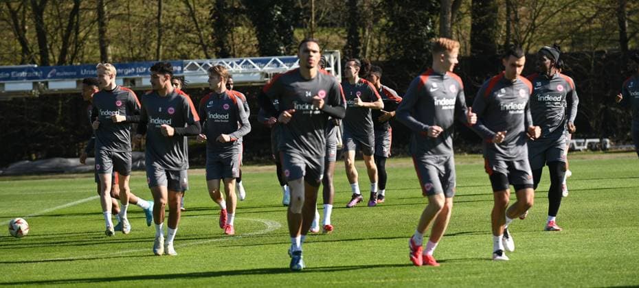 05.03.2025 Frankfurt am Main, Deutsche Bank Park Bundesliga Saison 2024 2025 Eintracht Frankfurt - Training leichtes Training und laufen - hier Hugo Ekitike (11, Eintracht Frankfurt) DFL DFB REGULATIONS PROHIBIT ANY USE OF PHOTOGRAPHS AS IMAGE SEQUENCES AND OR QUASI-VIDEO.