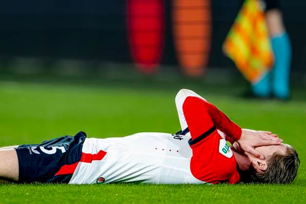 Feyenoord Rotterdam defender Gijs Smal during the match Feyenoord - Inter at the Stadium De Kuip for the UEFA Champions League - Round of 16 - 1st leg season 2024-2025 in ROTTERDAM, Netherlands on 5 march 2025, (photo by Marcel van Dorst EYE4images DeFodi Images)