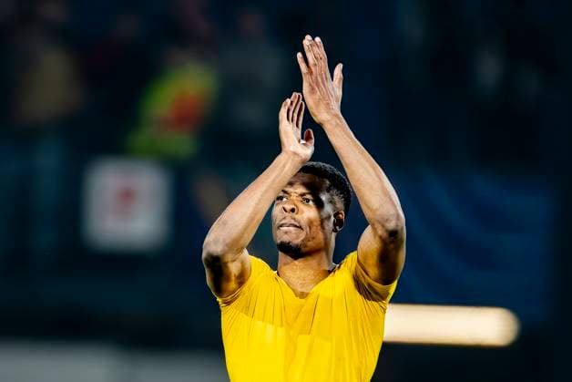 FC Internazionale Milan defender Denzel Dumfries during the match Feyenoord - Inter at the Stadium De Kuip for the UEFA Champions League - Round of 16 - 1st leg season 2024-2025 in ROTTERDAM, Netherlands on 5 march 2025, (photo by Marcel van Dorst EYE4images DeFodi Images)