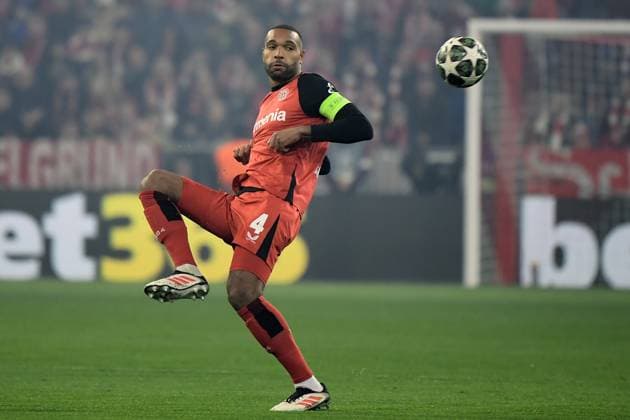 05.03.2025, xemx, Fussball UEFA Champions League, FC Bayern Muenchen - Bayer 04 Leverkusen v.l. Jonathan Tah (Bayer Leverkusen) (DFL DFB REGULATIONS PROHIBIT ANY USE OF PHOTOGRAPHS as IMAGE SEQUENCES and or QUASI-VIDEO) Muenchen