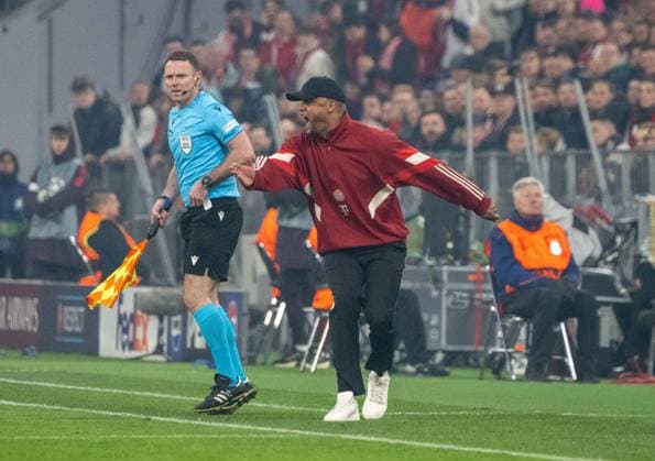 Fußball, Herren, Saison 2024 2025, Champions League (Achtelfinale, Hinspiel), FC Bayern München - Bayer Leverkusen, Trainer Vincent Kompany (FC Bayern), 05.03. 2025, Copyright: xMatthiasxKochx