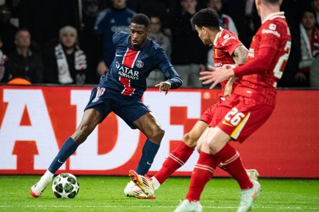 FOOTBALL : Paris SG vs FC Liverpool - Ligue des Champions - 8e de Finale aller - 05 03 2025 Ousmane Dembele (Paris SG) ParisFrance  Copyright: xBaptistexAutissierx
