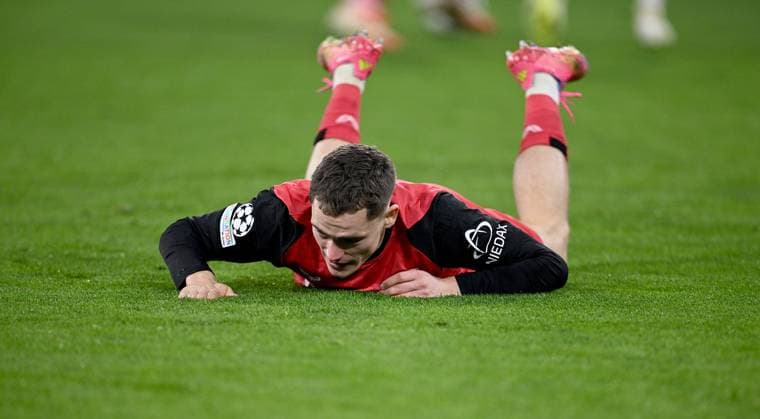 FUSSBALL CHAMPIONS LEAGUE SAISON 2024 2025 Achtelfinal Hinspiel FC Bayern Muenchen - Bayer 04 Leverkusen 05.03.2025 Florian Wirtz (Bayer 04 Leverkusen)