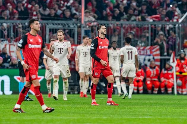 05.03.2025, FC Bayern München vs. Bayer Leverkusen, UEFA Champions League, Achtelfinale-Hinspiel Tor zum 2:0 durch Jamal Musiala (FC Bayern Muenchen, 42) Copyright: xBahhoxKarax