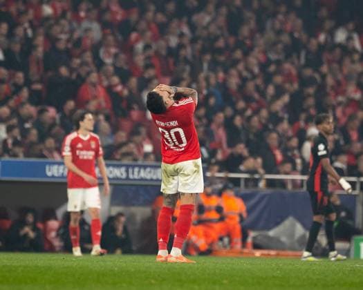 Sport Bilder des Tages Nicolas Otamendi of Benfica complains during the UEFA Champions League match between Benfica and FC Barcelona, Barca at Estadio da Luz, in Lisbon, Portugal. (Diogo Sautchuk) Copyright: xDiogoxSautchukx