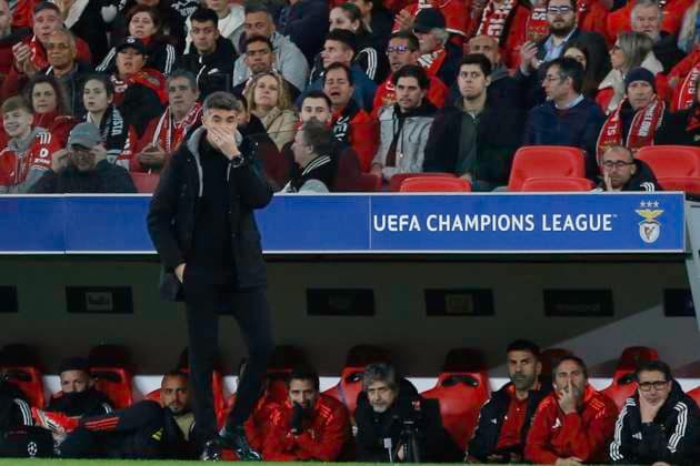 Uefa champions league sl benfica vs FC Barcelona, Barca Lisbon (pt),05 03 2025 - uefa champions league sl benfica x fc barcelona - bruno lage benfica coach during the match between benfica x barcelona, valid for the first leg of the round of 16 of the uefa champions league, held at the luz stadium, in lisbon, on wednesday night, (05). (Foto: Alexandre Gomes Thenews2 imago images) SPO  Copyright: xALEXANDRExGOMESx