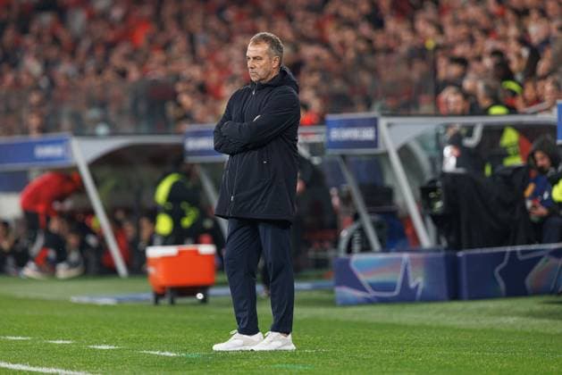 Hansi Dieter Flick seen during UEFA Champions League Round of 16 game between teams of SL Benfica and FC Barcelona, Barca (Maciej Rogowski) Lisboa Estadio Da Luz Portugal Copyright: xMaciejxRogowskix slbfcb2425-11