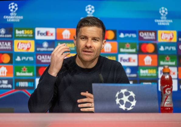 Fußball, Herren, Saison 2024 2025, Champions League (Achtelfinale, Hinspiel), FC Bayern München - Bayer Leverkusen (3:0), Trainer Xabi Alonso (Bayer 04 Leverkusen), 05.03. 2025, Copyright: xMatthiasxKochx