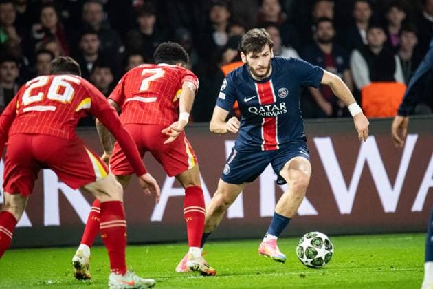 FOOTBALL : Paris SG vs FC Liverpool - Ligue des Champions - 8e de Finale aller - 05 03 2025 Khvicha Kvaratskhelia (Paris SG) ParisFrance  Copyright: xBaptistexAutissierx