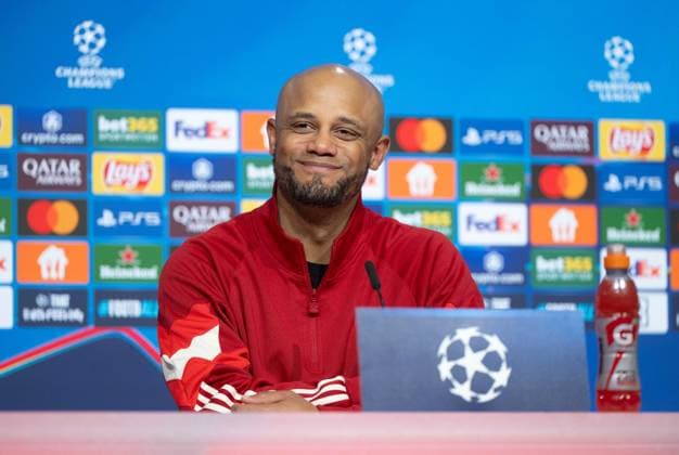 Fußball, Herren, Saison 2024 2025, Champions League (Achtelfinale, Hinspiel), FC Bayern München - Bayer Leverkusen (3:0), Trainer Vincent Kompany (Bayern München), 05.03. 2025, Copyright: xMatthiasxKochx