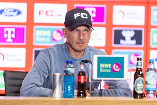 Pressekonferenz 1. FC Köln, 06.03.2025 Gerhard Struber bei der Pressekonferenz des 1. FC Köln, am 06.03.2025, RheinEnergie-Stadion, Köln.
