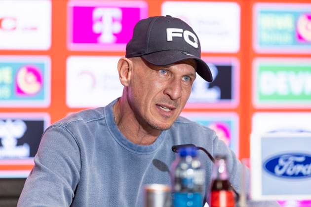 Pressekonferenz 1. FC Köln, 06.03.2025 Gerhard Struber bei der Pressekonferenz des 1. FC Köln, am 06.03.2025, RheinEnergie-Stadion, Köln.