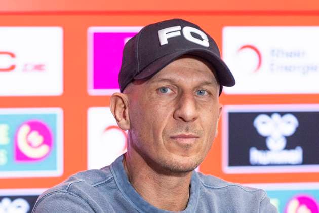 Pressekonferenz 1. FC Köln, 06.03.2025 Gerhard Struber bei der Pressekonferenz des 1. FC Köln, am 06.03.2025, RheinEnergie-Stadion, Köln.