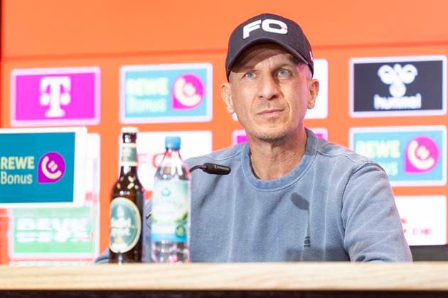 Pressekonferenz 1. FC Köln, 06.03.2025 Gerhard Struber bei der Pressekonferenz des 1. FC Köln, am 06.03.2025, RheinEnergie-Stadion, Köln.