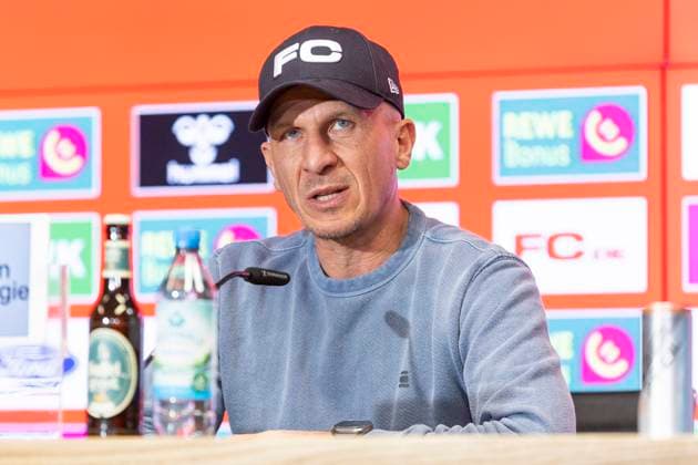 Pressekonferenz 1. FC Köln, 06.03.2025 Gerhard Struber bei der Pressekonferenz des 1. FC Köln, am 06.03.2025, RheinEnergie-Stadion, Köln.