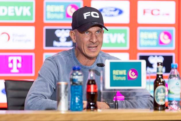 Pressekonferenz 1. FC Köln, 06.03.2025 Gerhard Struber bei der Pressekonferenz des 1. FC Köln, am 06.03.2025, RheinEnergie-Stadion, Köln.