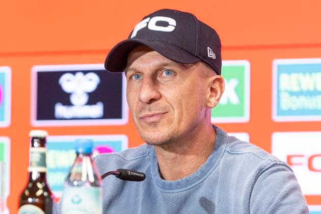 Pressekonferenz 1. FC Köln, 06.03.2025 Gerhard Struber bei der Pressekonferenz des 1. FC Köln, am 06.03.2025, RheinEnergie-Stadion, Köln.