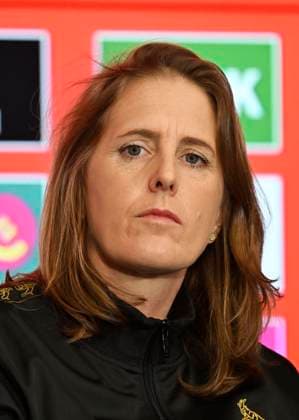06.03.2025, xophax, Fussball Frauen Fussball - Bundesliga Saison 2024 2025 1.FC Köln , Pressekonferenz Trainerin Britta Carlson (DFL DFB REGULATIONS PROHIBIT ANY USE OF PHOTOGRAPHS as IMAGE SEQUENCES and or QUASI-VIDEO) Köln