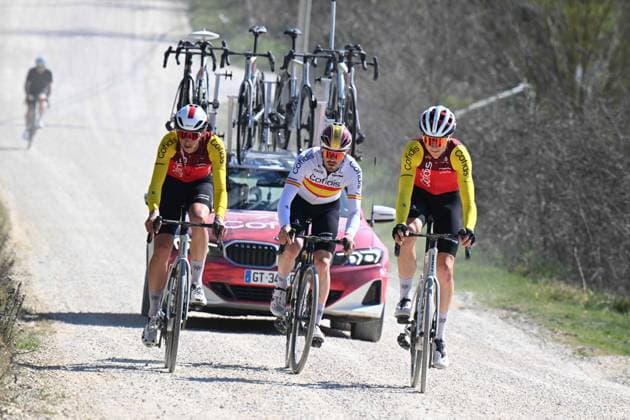 06-03-2025 Allenamento Strade Bianche 2025; 2025, Cofidis; Aranburu Deva, Alexander; Le Tolfe; 