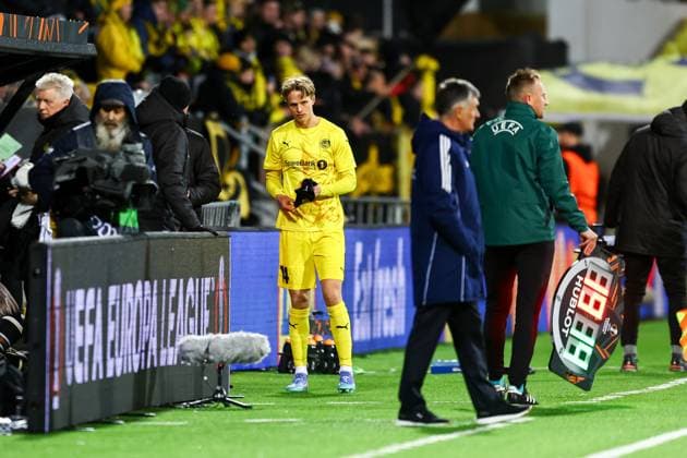 UEFA Europa leauge 2024 2025 Bodo Glimt Olympiakos Bodo 20250306 UEFA Europa leauge match between Bodo Glimt and Olympiakos at Aspmyra Stadium Photo Mats Torbergsen NTB Bodo Norge EDITORIAL USE ONLY RESTRICTED USE FOR BETTING COMPANIES  Copyright: xMatsxTorbergsenx xNTBx