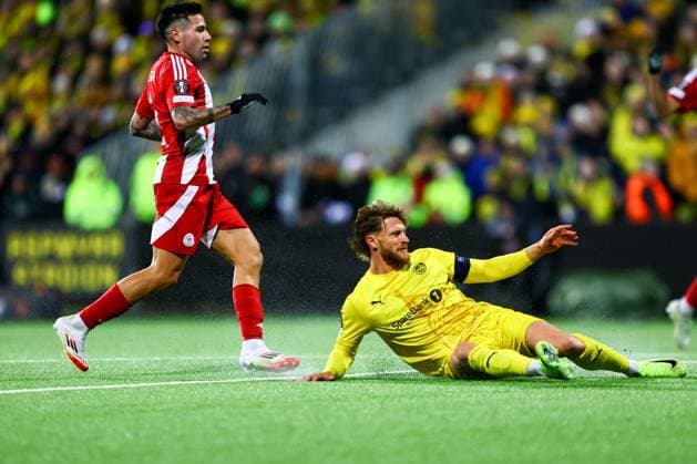 UEFA Europa leauge 2024 2025 Bodo Glimt Olympiakos Bodo 20250306 Bodo Glimts Kasper Waarst Hogh during the UEFA Europa leauge match between Bodo Glimt and Olympiakos at Aspmyra Stadium Photo Mats Torbergsen NTB Bodo Norge EDITORIAL USE ONLY RESTRICTED USE FOR BETTING COMPANIES  Copyright: xMatsxTorbergsenx xNTBx