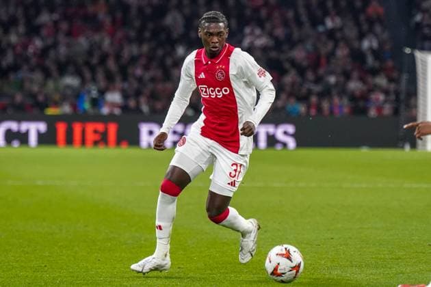 Fussball UEFA Europa League 2024 2025, Achtelfinale - Ajax Amsterdam vs. Eintracht Frankfurt - Johan Cruijff ArenA (Amsterdam, Niederlande): Jorthy Mokio (Ajax Amsterdam, 31) Copyright: xJOERANxSTEINSIEKx