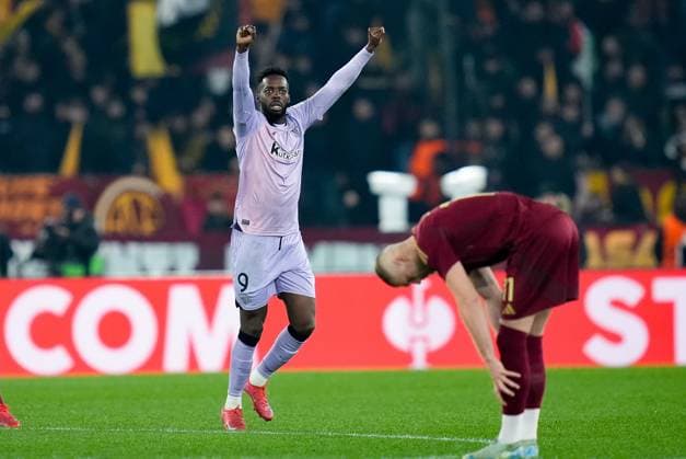 AS Roma v Athletic Club - UEFA Europa League 2024 25 Round of 16 First Leg Inaki Williams of Athletic Club celebrates after scoring first goal during the UEFA Europa League 2024 25 Round of 16 First Leg match between AS Roma and Athletic Club at Stadio Olimpico on March 6, 2025 in Rome, Italy. Rome Stadio Olimpico Rome Italy Copyright: xGiuseppexMaffiax UEL_Roma-AthleticClub_060325_BRU8821