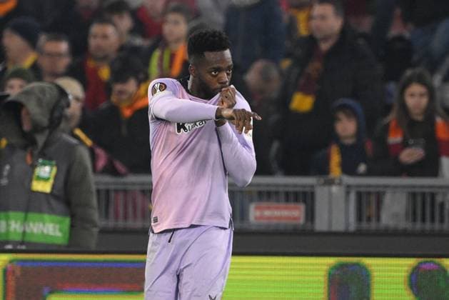CALCIO - UEFA Europa League - AS Roma vs Athletic Bilbao Athletic Bilbaoâ??s Inaki Williams celebrates after scoring the goal 0-1 during the UEFA Europa League 2024-2025 football match between AS Roma vs Athletic Bilbao at the Olympic Stadium in Rome on March 06, 2025. Rome Italy  Copyright: xIPAxSport ABACAx