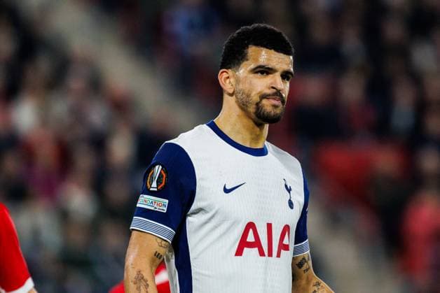 Tottenham Hotspur player Brennan Johnson during the match AZ - Tottenham at the AFAS stadium for the UEFA Europa League - Round of 16 - 1st leg season 2024-2025 in ALKMAAR, Netherlands on 6 march 2025, (photo by Jules van Iperen EYE4images DeFodi Images)