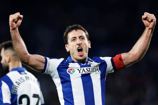 Mikel Oyarzabal (Sociedad), MARCH 6, 2025 - Football Soccer : UEFA Europa League round of 16 1st leg match between Real Sociedad 1-1 Manchester United, ManU at Reale Arena in San Sebastian, Spain. Noxthirdxpartyxsales  (283953724)