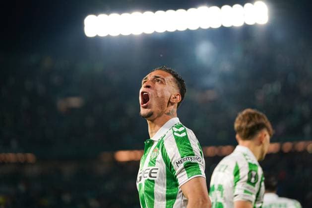 Antony dos Santos (Real Betis) celebrate a goal during UEFA Conference League match between Real Betis and Vitoria SC, at Benito Villamarin on March 6, 2025 in Seville, Spain Copyright: xFernandoxVazquezx xVWPicsx 0806632059st
