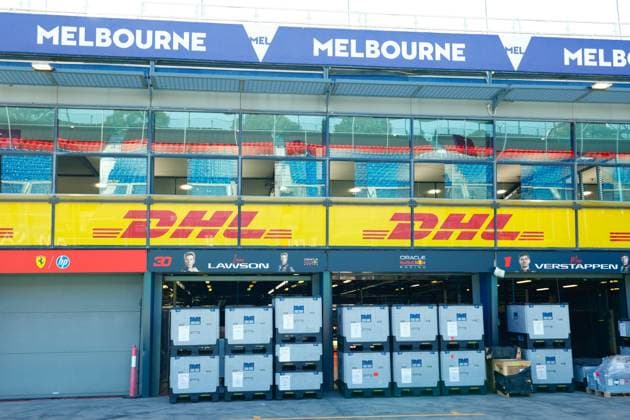 March 7, 2025, Melbourne, Victoria, Australia: The garages of Max Verstappen of the Netherlands and Liam Lawson of New Zealand and the Oracle Red Bull Racing Team are pictured as track preparations are underway at the Albert Park Grand Prix Circuit for the 2025 Australian Formula One Grand Prix, taking place from March 13 to March 16. Melbourne Australia - ZUMAs197 20250307_aaa_s197_026 Copyright: xGeorgexHitchensx