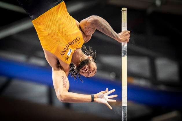 Sport Themen der Woche KW10 Sport Bilder des Tages European Athletics Indoor Championships 2025; Apeldoorn, 07.03.2025 LITA BAEHRE Bo Kanda (GER) - European Athletics Indoor Championships 2025 am 07.03.25 in der Omnisport Arena in Apeldoorn (Niederlande). *** European Athletics Indoor Championships 2025 Apeldoorn, 07 03 2025 LITA BAEHRE Bo Kanda GER European Athletics Indoor Championships 2025 on 07 03 25 in the Omnisport Arena in Apeldoorn Netherlands Copyright: xBEAUTIFULxSPORTS AxelxKohringx