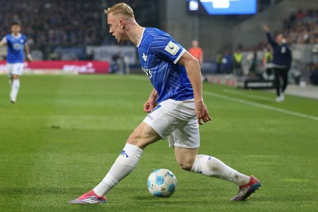07.03.2025, xrekx, Fussball 2.Bundesliga, SV Darmstadt 98 - Karlsruher SC v.l. Isac Lidberg (SV Darmstadt 98) (DFL DFB REGULATIONS PROHIBIT ANY USE OF PHOTOGRAPHS as IMAGE SEQUENCES and or QUASI-VIDEO) Darmstadt