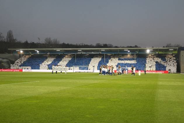 07.03.2025, xrekx, Fussball 2.Bundesliga, SV Darmstadt 98 - Karlsruher SC v.l. Darmstadt Fans ,Stimmung, Schals, Trikot, Fahne, Banner, Ultras, Zuschauer, Besucher, Choreo, Choreografie, atmosphere, spectators, Visitors (DFL DFB REGULATIONS PROHIBIT ANY USE OF PHOTOGRAPHS as IMAGE SEQUENCES and or QUASI-VIDEO) Darmstadt