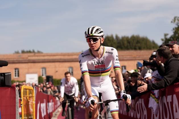 POGACAR Tadej during the 19th edition of the Strade Bianche (White Roads) a 213 km one day race from Siena to Siena, Tuscany (Italy) - Saturday March 8, 2025.  Copyright: xMassimoxPaolone xLaPressex