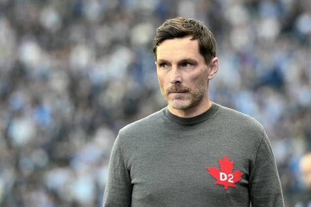 Fussball 2.Bundesliga, Hertha BSC Berlin - FC Schalke 04 08.03.2025, xdanx, Fussball 2.Bundesliga, Hertha BSC Berlin - FC Schalke 04 v.l. Stefan Leitl (Hertha BSC Trainer) Portrait, Portraet, Einzelbild (DFL DFB REGULATIONS PROHIBIT ANY USE OF PHOTOGRAPHS as IMAGE SEQUENCES and or QUASI-VIDEO) Daniel Lakomski Mix1 Berlin Olympiastadion Berlin Deutschland (DEU)